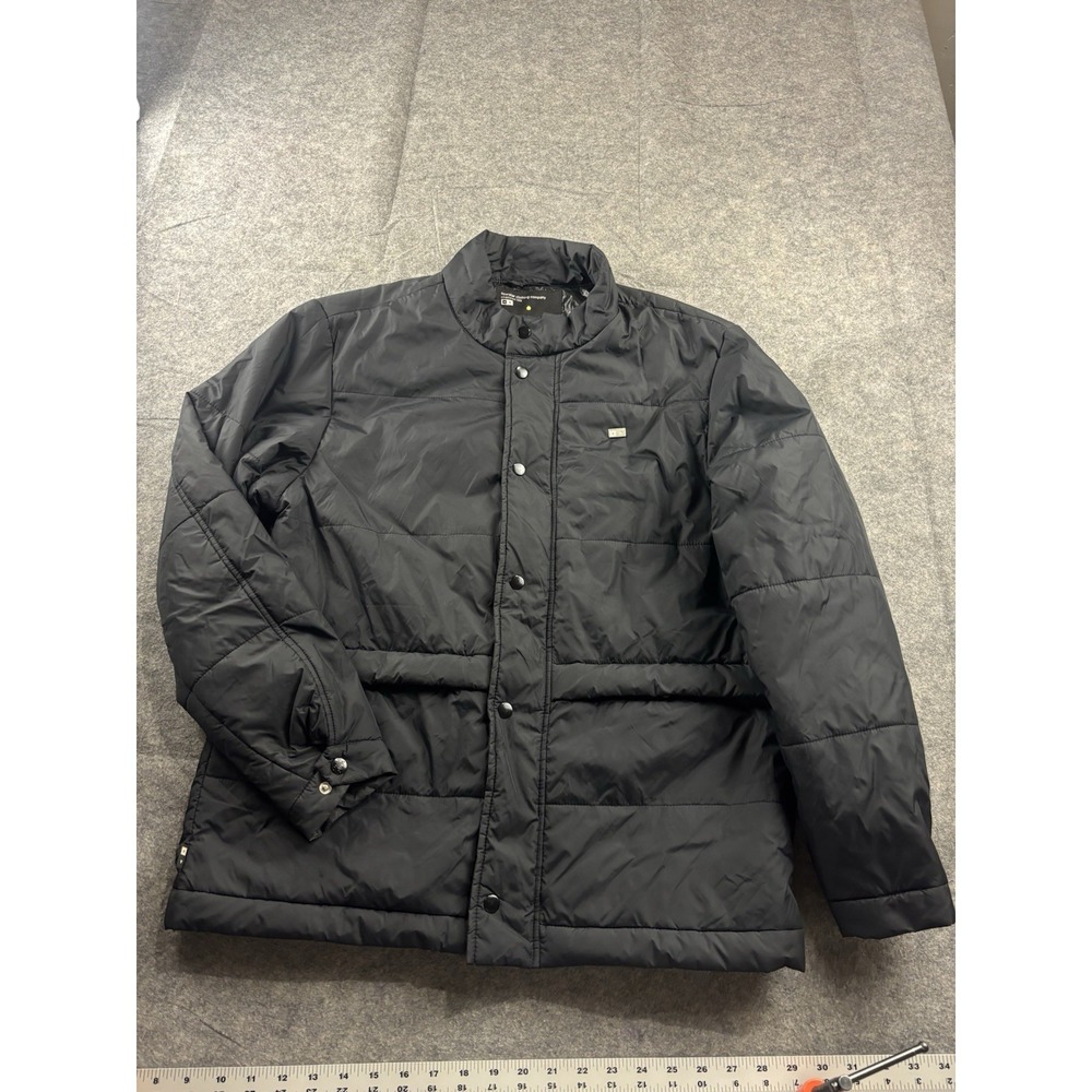 Fourstar Clothing Company Men's M Black Quilted Jacket Coat Black Winter Ski